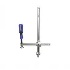 Clema fixare surub brat reglabil masa sudura, GPPH, 16_C_003, sistem orificii 16 mm, deschidere 380 mm, adancime prindere 215 mm