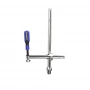 Clema fixare surub brat reglabil masa sudura, GPPH, 28_C_003, sistem orificii 28 mm, deschidere 380 mm, adancime prindere 215 mm