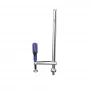 Clema fixare masa sudura, GPPH, 16_C_001, sistem orificii 16 mm, cu surub, deschidere 380 mm, adancime prindere 130 mm