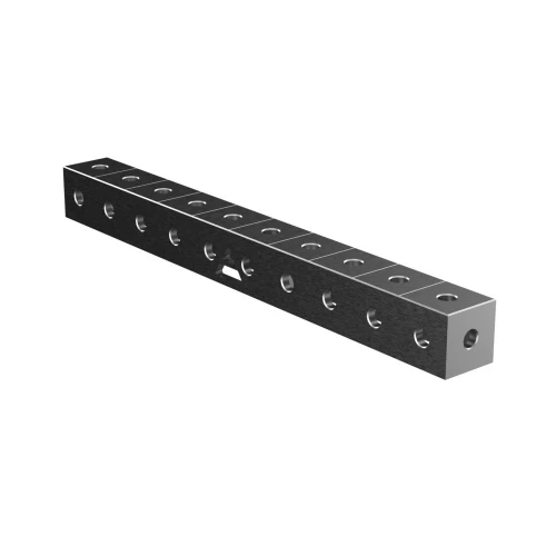 Conector bloc masa sudura 1000x100x100 mm, GPPH, ECO 28_100x100_CONN_BLOCK_ECO_100x10x10, orificii 28 mm, grila 100x100 mm