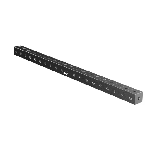 Conector bloc masa sudura 2000x100x100 mm, GPPH, ECO 28_100x100_CONN_BLOCK_ECO_200x10x10, orificii 28 mm, grila 100x100 mm