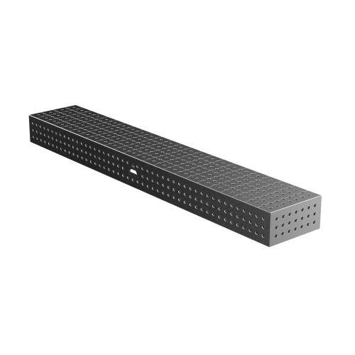 Conector bloc masa sudura 2400x400x200 mm, GPPH, PRO 16_50x50_CONN_BLOCK_PRO_240x40x20, orificii 16 mm, grila 50x50 mm