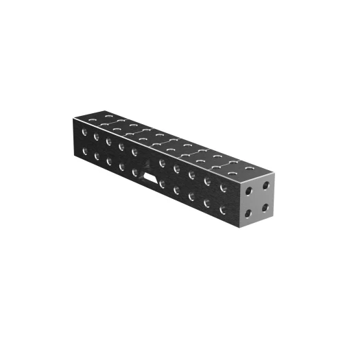 Conector bloc masa sudura 600x100x100 mm, GPPH, ECO 16_50x50_CONN_BLOCK_ECO_60x10x10, orificii 16 mm, grila 50x50 mm