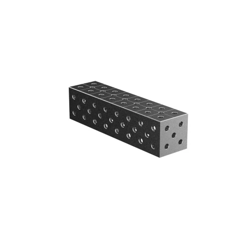 Conector bloc masa sudura 800x200x200 mm, GPPH, PLUS 28_DIAG_CONN_BLOCK_PLUS_80x20x20, orificii 28 mm, grila diagonala