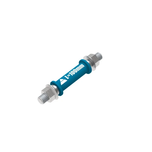 Conector mese sudura, GPPH, 28_CON_WT_100, sistem orificii 28 mm, lungime 100 mm, otel S355J2+N, pentru TRESTLE