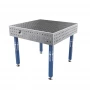Masa sudura, GPPH, ECO, 16_50x50_S_TWT_ECO_100x100, 1000x1000 mm, blat 8 mm, gauri 16 mm, retea 50x50, pe picioare cu talpa