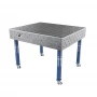 Masa sudura profesionala, GPPH, ECO, 16_100x100_K_TWT_ECO_120x100, 1200x1000 mm, blat 8 mm, gauri 16 mm, retea 100x100, pe roti