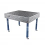 Masa sudura profesionala, GPPH, ECO, 16_DIAG_K_TWT_ECO_120x100, 1200x1000 mm, blat 8 mm, gauri 16 mm, retea diagonala, pe roti
