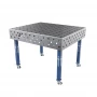 Masa sudura profesionala, GPPH, ECO, 28_100x100_K_TWT_ECO_120x100, 1200x1000 mm, blat 8 mm, gauri 28 mm, retea 100x100, pe roti