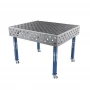 Masa sudura profesionala, GPPH, ECO, 28_DIAG_K_TWT_ECO_120x100, 1200x1000 mm, blat 8 mm, gauri 28 mm, retea diagonala, pe roti