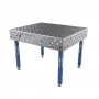 Masa sudura, GPPH, ECO, 28_DIAG_S_TWT_ECO_120x100, 1200x1000 mm, blat 8 mm, gauri 28 mm, retea diagonala, pe picioare cu talpa