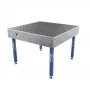 Masa sudura, GPPH, ECO, 16_DIAG_S_TWT_ECO_120x120, 1200x1200 mm, blat 8 mm, gauri 16 mm, retea diagonala, pe picioare cu talpa