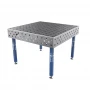Masa sudura, GPPH, ECO, 28_100x100_S_TWT_ECO_120x120, 1200x1200 mm, blat 8 mm, gauri 28 mm, retea 100x100, pe picioare cu talpa