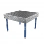 Masa sudura, GPPH, ECO, 28_DIAG_S_TWT_ECO_120x120, 1200x1200 mm, blat 8 mm, gauri 28 mm, retea diagonala, pe picioare cu talpa