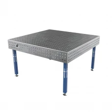 Masa sudura, GPPH, ECO, 16_50x50_S_TWT_ECO_150x148, 1500x1480 mm, blat 8 mm, gauri 16 mm, retea 50x50, pe picioare cu talpa