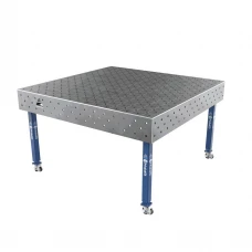 Masa sudura profesionala, GPPH, ECO, 16_DIAG_K_TWT_ECO_150x148, 1500x1480 mm, blat 8 mm, gauri 16 mm, retea diagonala, pe roti