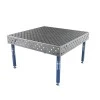 Masa sudura, GPPH, ECO, 28_DIAG_S_TWT_ECO_150x148, 1500x1480 mm, blat 8 mm, gauri 28 mm, retea diagonala, pe picioare cu talpa