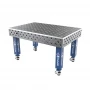 Masa sudura profesionala, GPPH, EXPERT, 28_100x100_K_TWT_EXPERT_150x100, 1500x1000 mm, blat 25 mm, gauri 28 mm, 100x100, pe roti