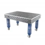 Masa sudura profesionala, GPPH, EXPERT, 28_DIAG_K_TWT_EXPERT_150x100, 1500x1000 mm, blat 25 mm, gauri 28 mm, diagonala, pe roti