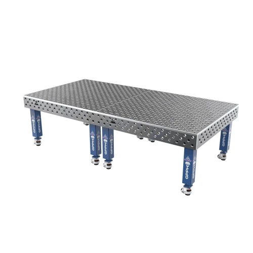 Masa sudura profesionala, GPPH, EXPERT, 28_DIAG_K_TWT_EXPERT_300x148, 3000x1480 mm, blat 25 mm, gauri 28 mm, diagonala, pe roti