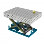 Masa sudura cu ridicare hidraulica, GPPH, XWT PLUS INOX, 28_DIAG_XWT_INOX_PLUS_150x100, 1500x1000 mm, gauri 28 mm, retea diagonala
