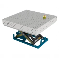 Masa sudura cu ridicare hidraulica, GPPH, XWT PLUS INOX, 16_DIAG_XWT_INOX_PLUS_150x148, 1500x1480 mm, gauri 16 mm, retea diagonala