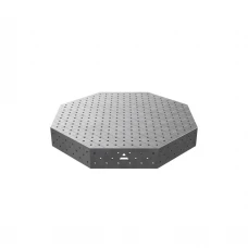 Masa sudura octogonala, GPPH, OCT, 16_DIAG_OCT_PRO_140x140, 1400x1400 mm, blat PRO 15 mm, gauri 16 mm, retea diagonala, robotizare