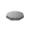 Masa sudura octogonala, GPPH, OCT, 28_DIAG_OCT_PRO_140x140, 1400x1400 mm, blat PRO 15 mm, gauri 28 mm, retea diagonala, robotizare