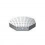 Masa sudura octogonala, GPPH, OCT INOX, 28_DIAG_OCT_INOX_PRO_120x120, 1200x1200 mm, blat 15 mm, gauri 28 mm, diagonala