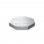 Masa sudura octogonala, GPPH, OCT INOX, 28_DIAG_OCT_INOX_PLUS_140x140, 1400x1400 mm, blat 12 mm, gauri 28 mm, diagonala