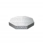 Masa sudura octogonala, GPPH, OCT INOX, 28_DIAG_OCT_INOX_PRO_140x140, 1400x1400 mm, blat 15 mm, gauri 28 mm, diagonala