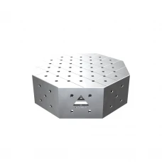 Masa sudura octogonala, GPPH, OCT INOX, 16_DIAG_OCT_INOX_PRO_60x60, 600x600 mm, blat 15 mm, gauri 16 mm, diagonala
