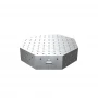 Masa sudura octogonala, GPPH, OCT INOX, 16_DIAG_OCT_INOX_PLUS_80x80, 800x800 mm, blat 12 mm, gauri 16 mm, diagonala
