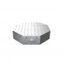 Masa sudura octogonala, GPPH, OCT INOX, 16_DIAG_OCT_INOX_PRO_80x80, 800x800 mm, blat 15 mm, gauri 16 mm, diagonala