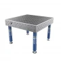 Masa sudura, GPPH, PLUS, 16_DIAG_S_TWT_PLUS_120x120, 1200x1200 mm, blat 12 mm, gauri 16 mm, retea diagonala, pe picioare cu talpa