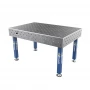 Masa sudura, GPPH, PLUS, 16_DIAG_S_TWT_PLUS_150x100, 1500x1000 mm, blat 12 mm, gauri 16 mm, retea diagonala, pe picioare cu talpa