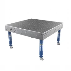 Masa sudura profesionala, GPPH, PLUS, 16_100x100_K_TWT_PLUS_150x148, 1500x1480 mm, blat 12 mm, gauri 16 mm, retea 100x100, pe roti
