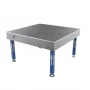 Masa sudura, GPPH, PLUS, 16_100x100_S_TWT_PLUS_150x148, 1500x1480 mm, blat 12 mm, gauri 16 mm, retea 100x100, pe picioare cu talpa