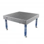Masa sudura profesionala, GPPH, PLUS, 16_50x50_K_TWT_PLUS_150x148, 1500x1480 mm, blat 12 mm, gauri 16 mm, retea 50x50, pe roti