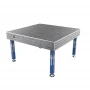 Masa sudura, GPPH, PLUS, 16_50x50_S_TWT_PLUS_150x148, 1500x1480 mm, blat 12 mm, gauri 16 mm, retea 50x50, pe picioare cu talpa