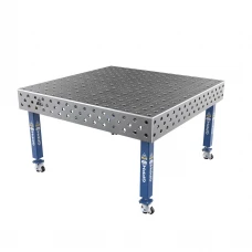 Masa sudura profesionala, GPPH, PLUS, 28_100x100_K_TWT_PLUS_150x148, 1500x1480 mm, blat 12 mm, gauri 28 mm, retea 100x100, pe roti