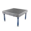 Masa sudura, GPPH, PLUS, 28_100x100_S_TWT_PLUS_150x148, 1500x1480 mm, blat 12 mm, gauri 28 mm, retea 100x100, pe picioare cu talpa