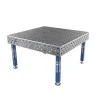 Masa sudura, GPPH, PLUS, 28_DIAG_S_TWT_PLUS_150x148, 1500x1480 mm, blat 12 mm, gauri 28 mm, retea diagonala, pe picioare cu talpa