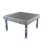 Masa sudura, GPPH, PLUS, 28_DIAG_S_TWT_PLUS_150x148, 1500x1480 mm, blat 12 mm, gauri 28 mm, retea diagonala, pe picioare cu talpa