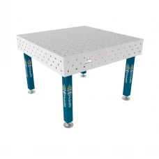 Masa sudura, GPPH, PLUS INOX, 16_100x100_S_INOX_PLUS_120x120, 1200x1200 mm, blat 12 mm, gauri 16 mm, 100x100, talpi