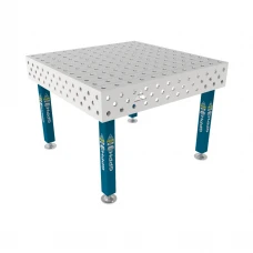 Masa sudura, GPPH, PLUS INOX, 28_100x100_S_INOX_PLUS_120x120, 1200x1200 mm, blat 12 mm, gauri 28 mm, 100x100, talpi