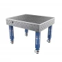 Masa sudura profesionala, GPPH, PRO, 16_100x100_K_TWT_PRO_120x100, 1200x1000 mm, blat 15 mm, gauri 16 mm, retea 100x100, pe roti