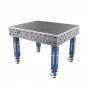 Masa sudura profesionala, GPPH, PRO, 28_100x100_K_TWT_PRO_120x100, 1200x1000 mm, blat 15 mm, gauri 28 mm, retea 100x100, pe roti
