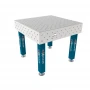 Masa sudura, GPPH, PRO INOX, 16_DIAG_S_INOX_PRO_100x100, 1000x1000 mm, blat 15 mm, gauri 16 mm, diagonala, talpi