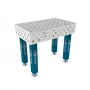 Masa sudura inox, GPPH, PRO INOX, 28_DIAG_S_INOX_PRO_100x60, 1000x600 mm, blat 15 mm, gauri 28 mm, diagonala, pe picioare cu talpa